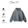 Áo Hoodie Nam Nữ Catte Clothing R1 Màu Ghi Xám