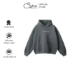 Áo Hoodie Nam Nữ Catte Clothing ST3 Màu Ghi Xám