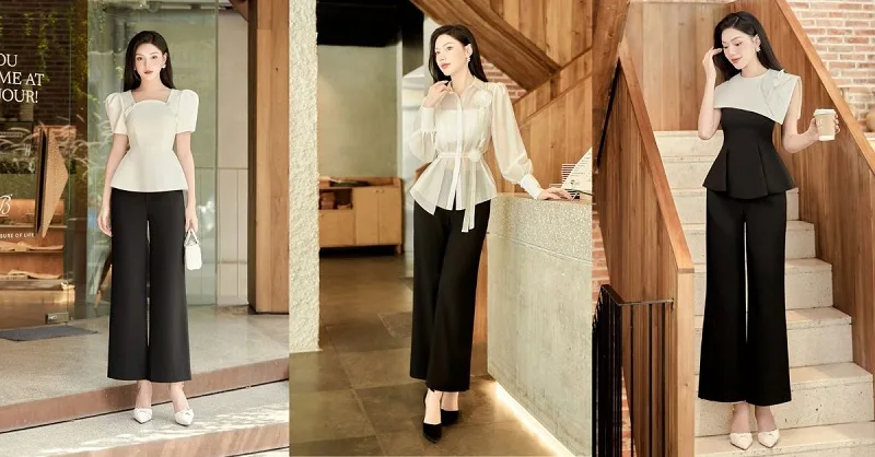 Layering Phối với Áo Thun Và Áo Peplum