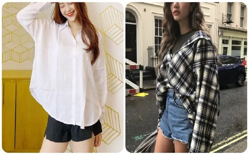 Phối Áo Sơ Mi Form Rộng Với Layering