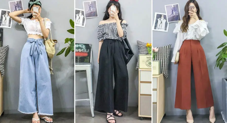 Quần culottes và quần ống suông